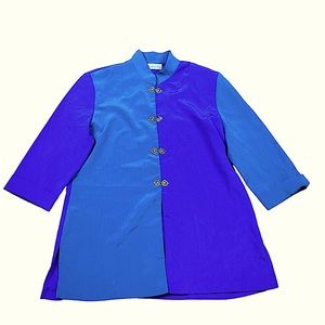 PRIDE & JOY: Vintage Women’s Blue & Purple Tunic -Size 14P